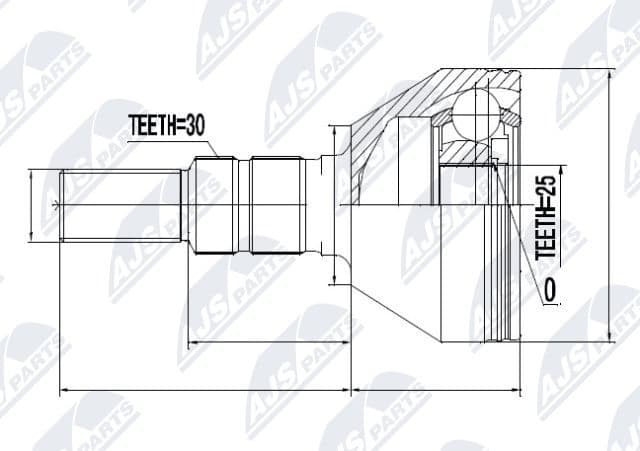 Joint Kit, drive shaft NPZ-PL-020