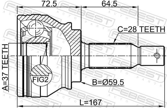 Joint Kit, drive shaft 0410-CW6 - image 2