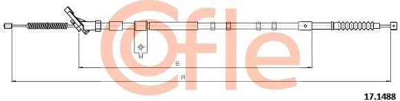 Cable Pull, parking brake 92.17.1488