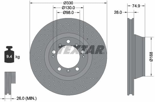 Brake Disc PRO+ 92219005