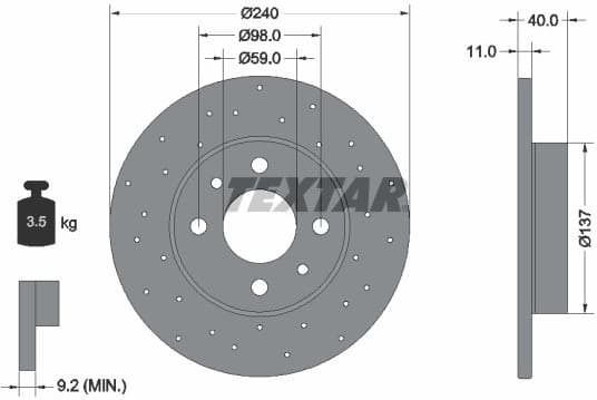 Brake Disc PRO 92316003