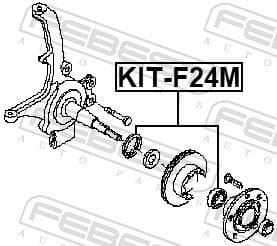 Wheel Bearing Kit KIT-F24M - image 2