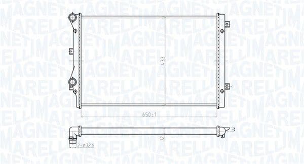Radiator, engine cooling 350213852000