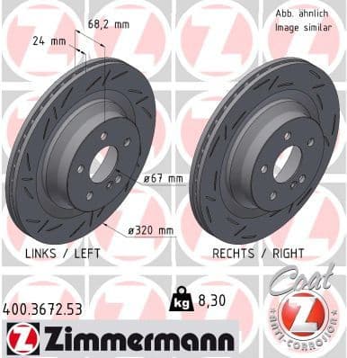 Brake Disc BLACK Z 400.3672.53