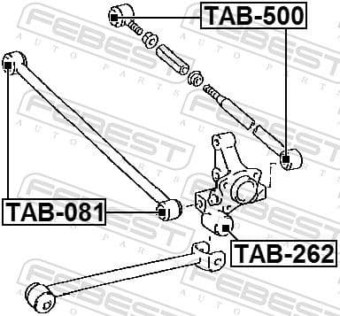 Mounting, control/trailing arm TAB-500 - image 2