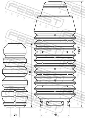Dust Cover Kit, shock absorber RNSHB-KANGIIF-KIT - image 2