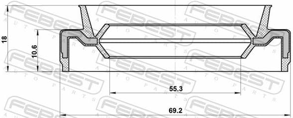 Shaft Seal, drive shaft 95EAY-57691118X - image 2