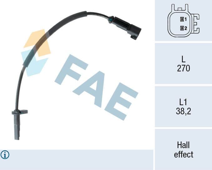 Sensor, wheel speed 78556