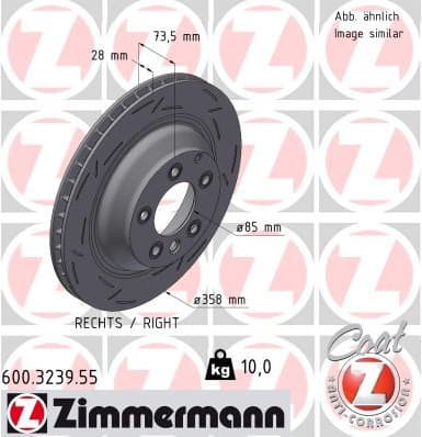 Brake Disc BLACK Z 600.3239.55