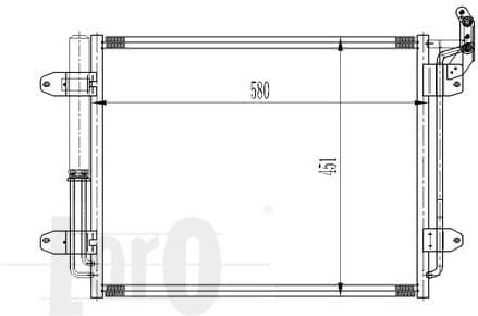Condenser, air conditioning LORO 053-016-0030 - image 4