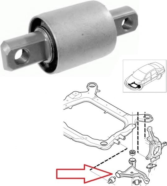 Silentblock front axle 80001283 - image 2