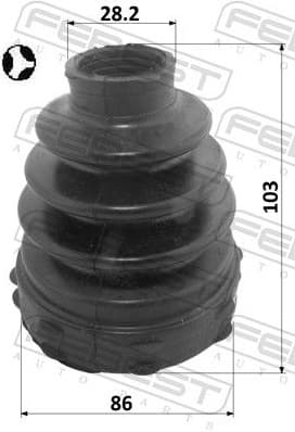 Bellow Kit, drive shaft 2515-BOX3DT - image 2