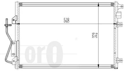 Condenser, air conditioning LORO 042-016-0011 - image 2