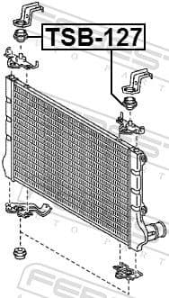 Mounting, radiator TSB-127 - image 2