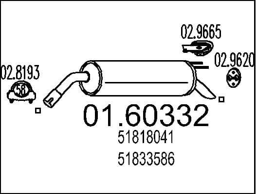 Rear Muffler 01.60332