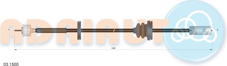 Speedometer Cable 03.1500