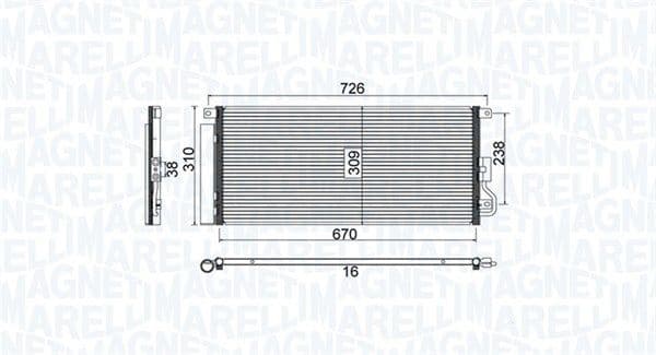 Condenser, air conditioning 350203807000