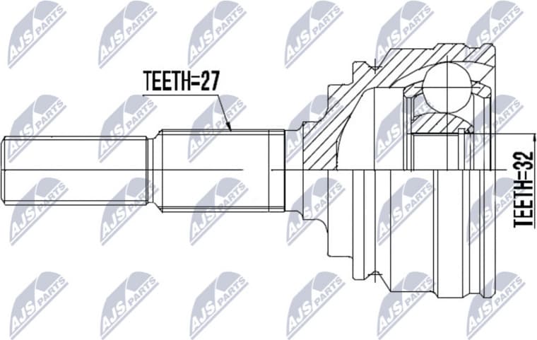 Joint Kit, drive shaft NPZ-CH-022