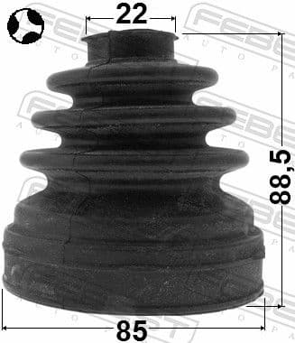 Bellow, drive shaft 0515-BK23LHT - image 2