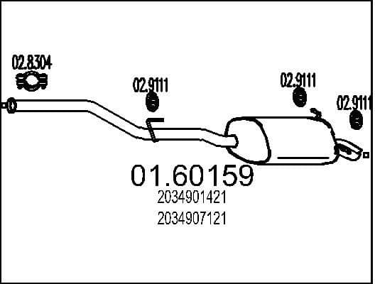 Rear Muffler 01.60159