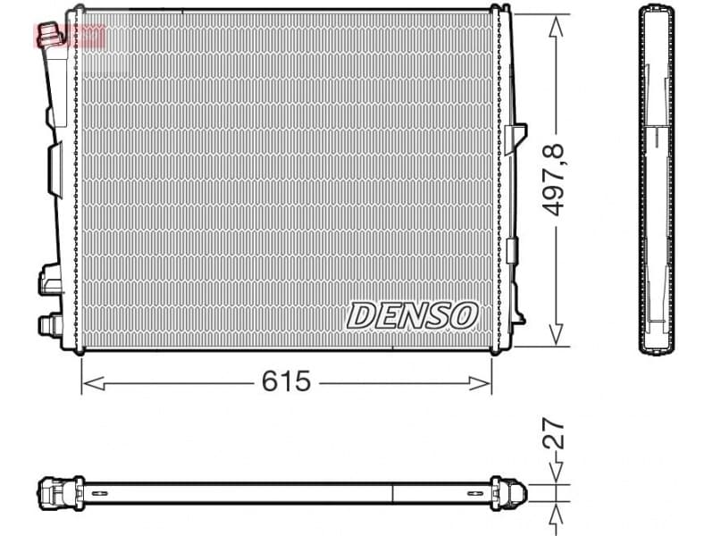 Radiator, engine cooling DRM05123