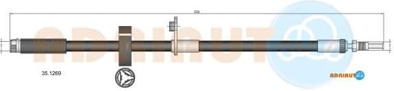 Brake hose front 35.1269