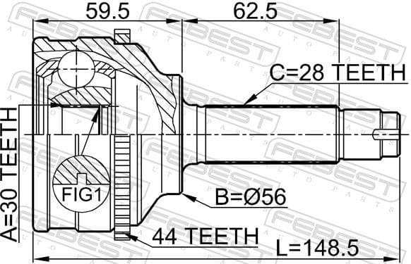 Joint Kit, drive shaft 0510-037A44 - image 2