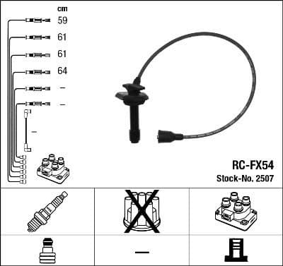 Ignition Cable Kit RC-FX54