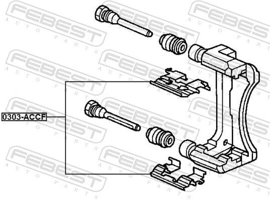 Accessory Kit, disc brake pad 0303-ACCF - image 2