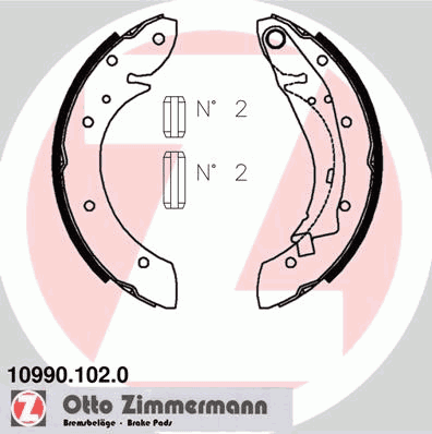 Brake Shoe Set 10990.102.0