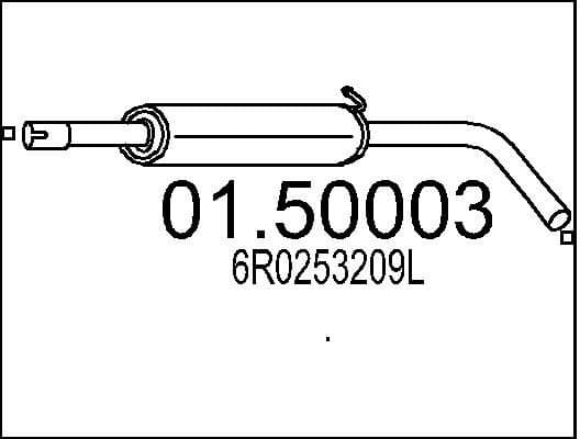 Centre Muffler 01.50003