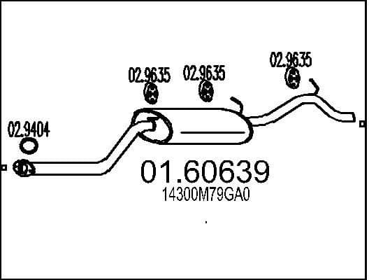 Rear Muffler 01.60639