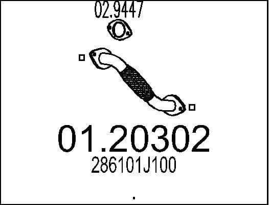 Exhaust Pipe 01.20302