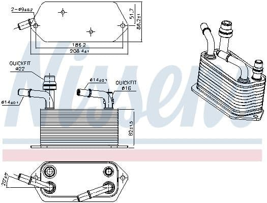 Oil Cooler, automatic transmission 91283 - image 6
