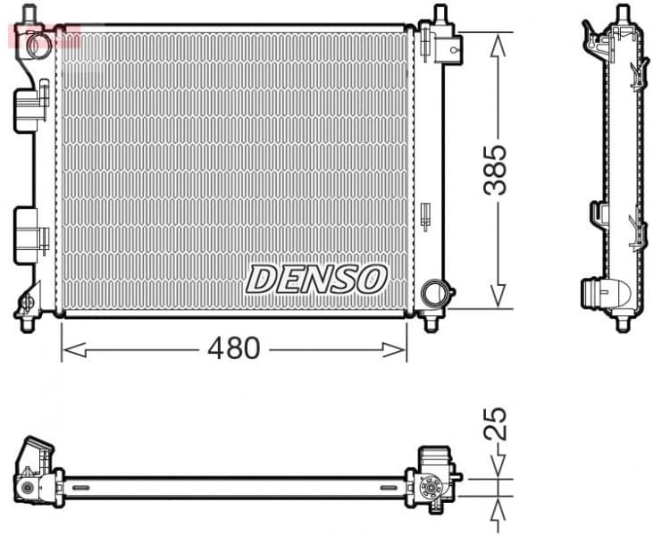 Radiator, engine cooling DRM41034