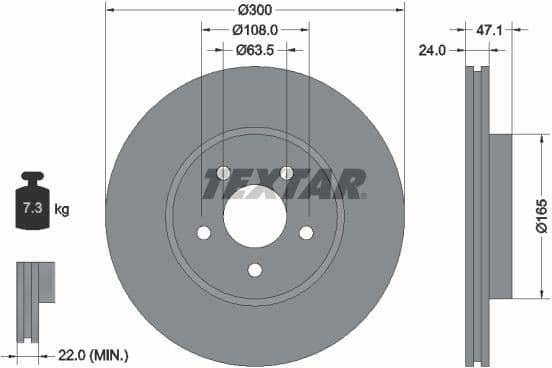 Brake Disc PRO+ 92109605