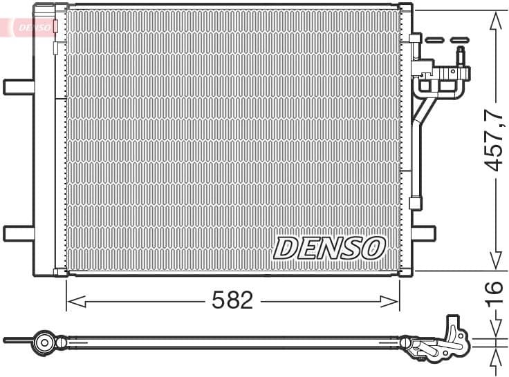 Condenser, air conditioning DCN10056