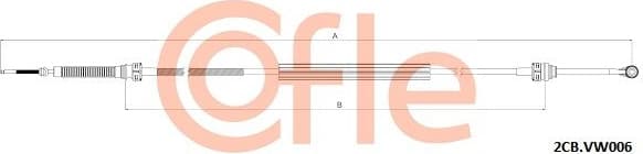 Cable Pull, manual transmission 92.2CB.VK006