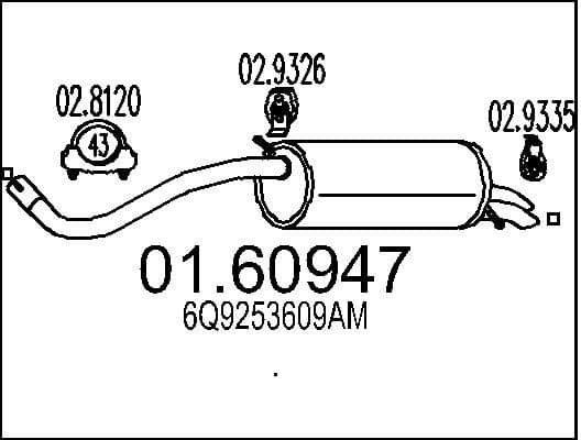 Rear Muffler 01.60947
