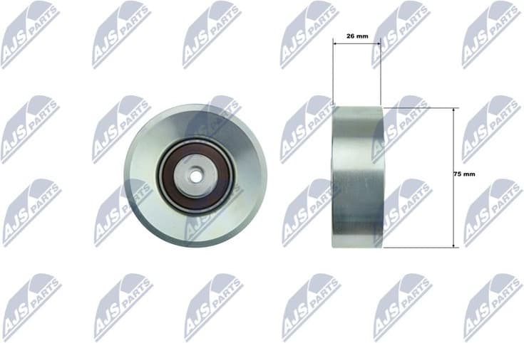 Deflection/Guide Pulley, V-ribbed belt RNK-BM-073