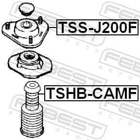 Suspension Strut Support Mount TSS-J200F - image 2