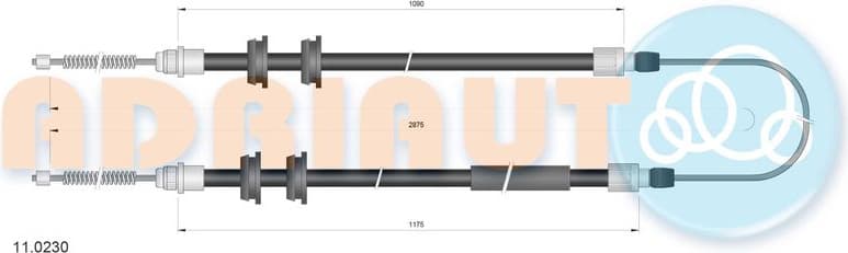 Cable Pull, parking brake 11.0230