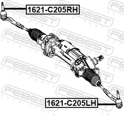 Tie Rod End 1621-C205LH - image 2