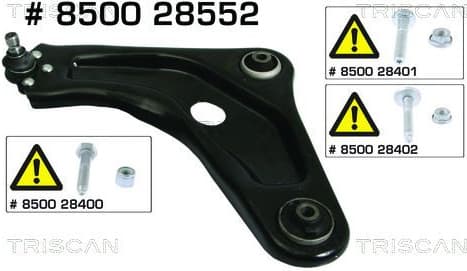 Control/Trailing Arm, wheel suspension 8500 28552