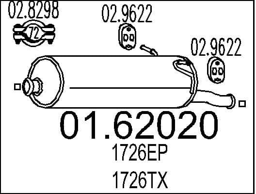 Rear Muffler 01.62020