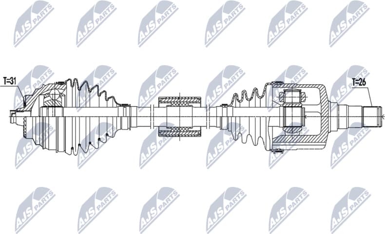 Drive Shaft NPW-BM-187