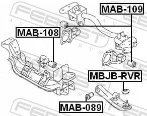Mounting, differential MAB-108 - image 2