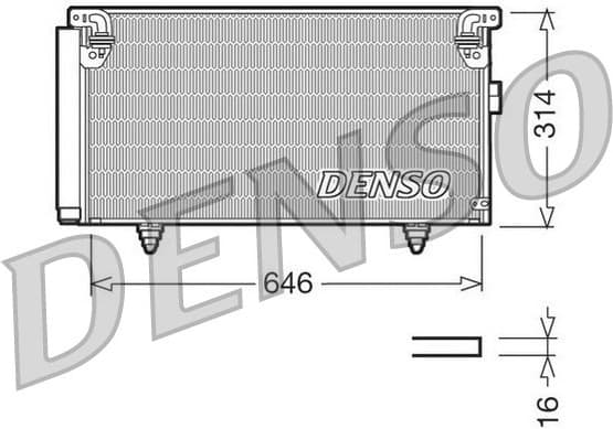 Condenser, air conditioning DCN36001