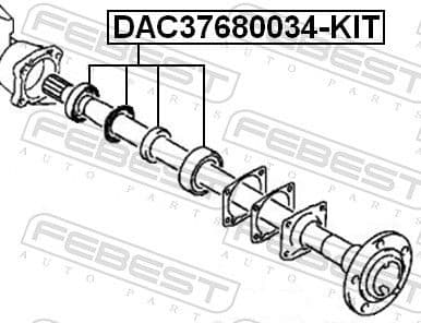 Wheel Bearing Kit DAC37680034-KIT - image 2