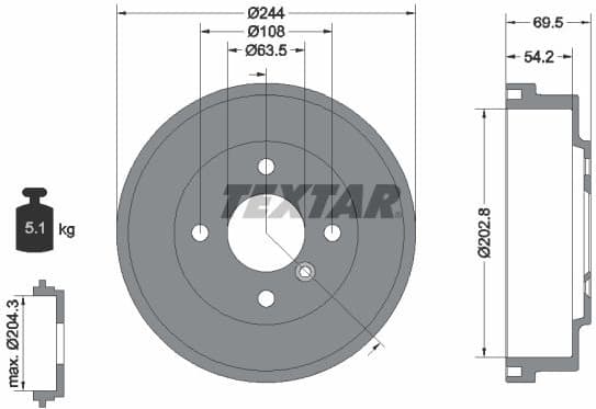 Brake Drum 94048000